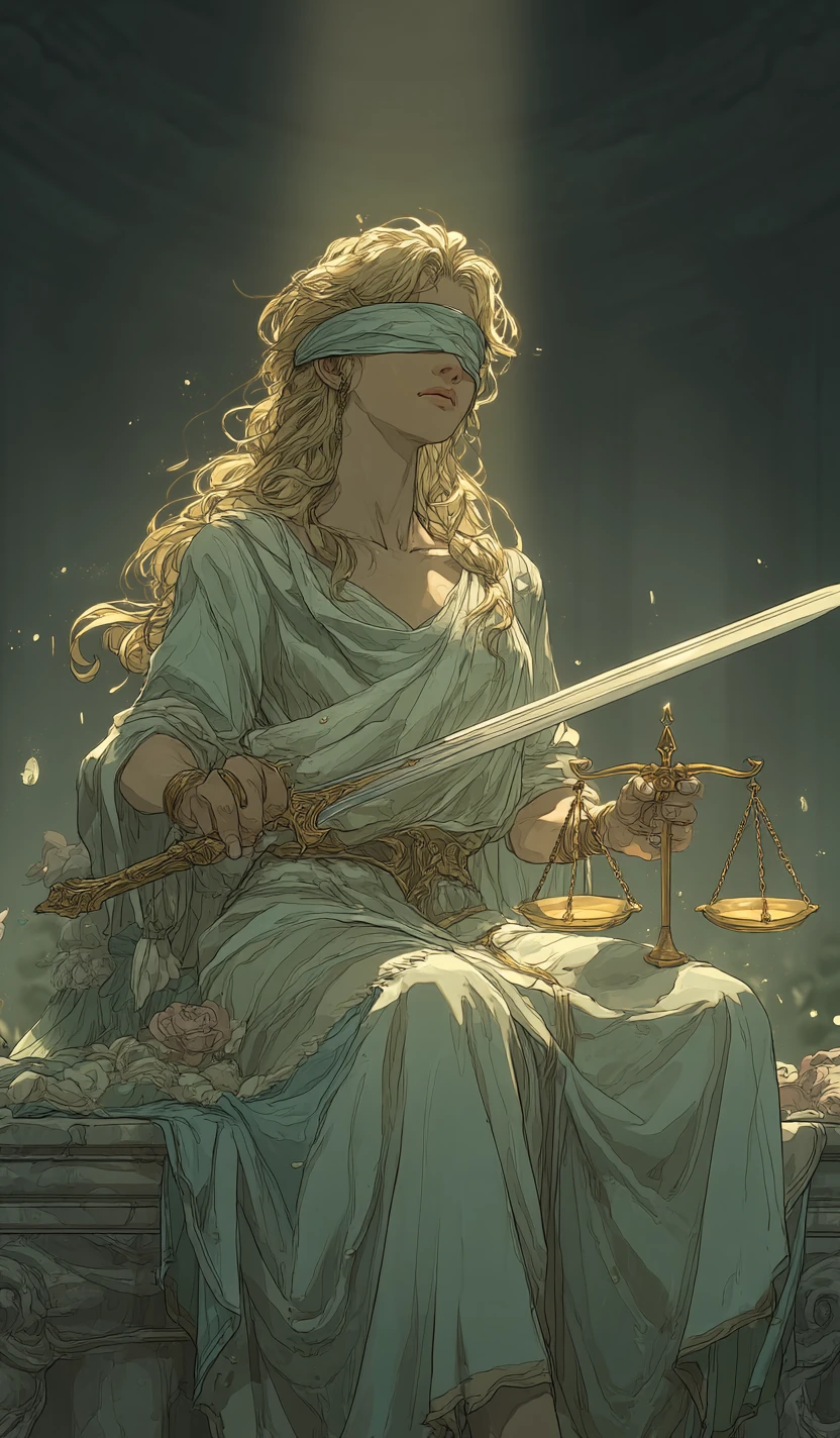 Tarot card Justice