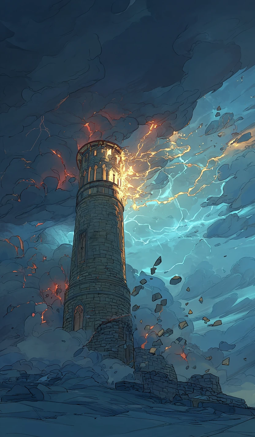Tarot card The Tower