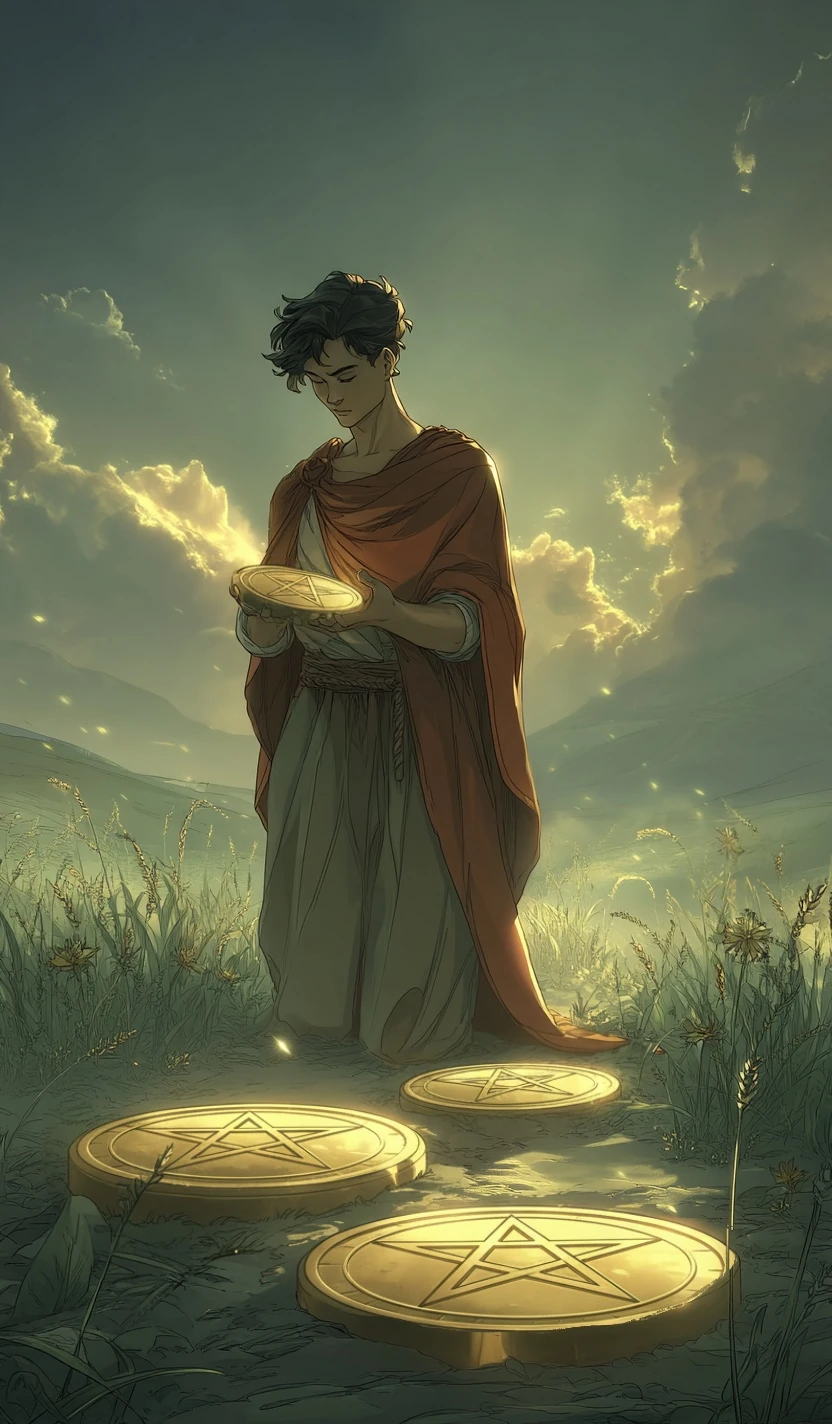 Tarotkarte Vier der Pentakel