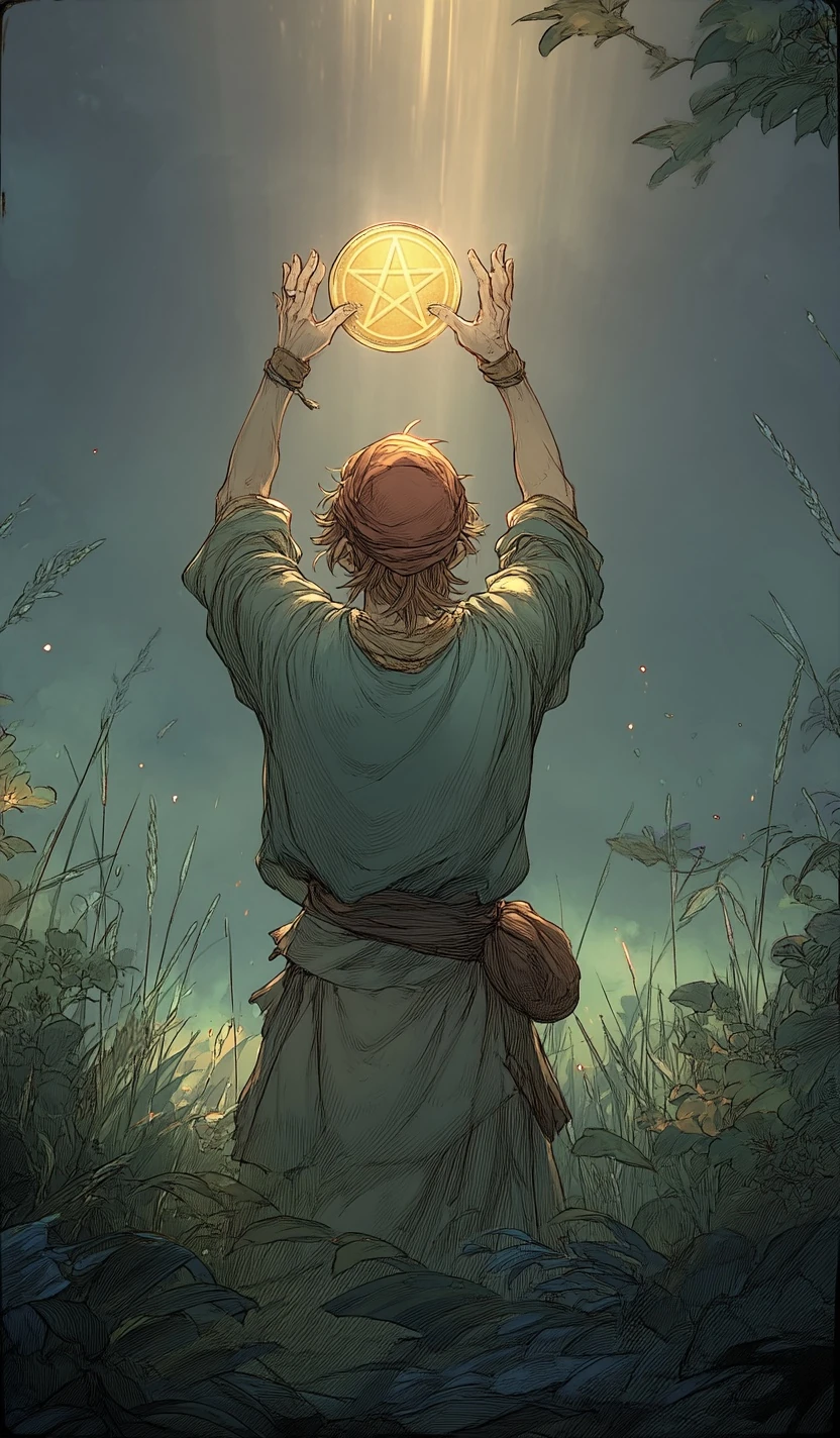 Tarotkarte Bube der Pentakel