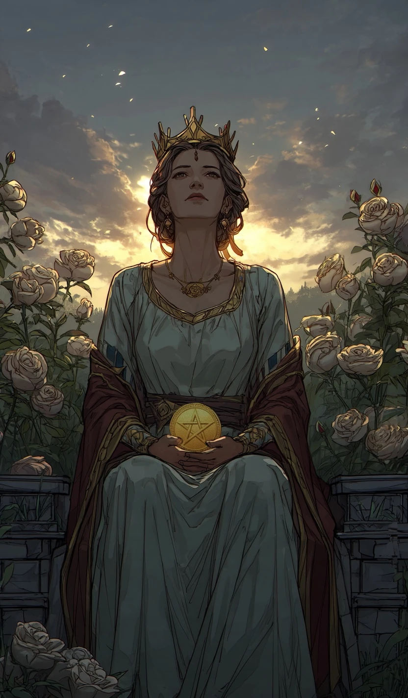 Tarotkarte Königin der Pentakel
